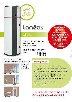 65125 - Chauffe eau thermodynamique TRESCO Tanéo II - 260L